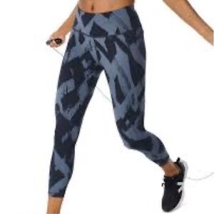 Sweaty Betty XS Power 7/8 Workout Athletic Leggings Navy Blue